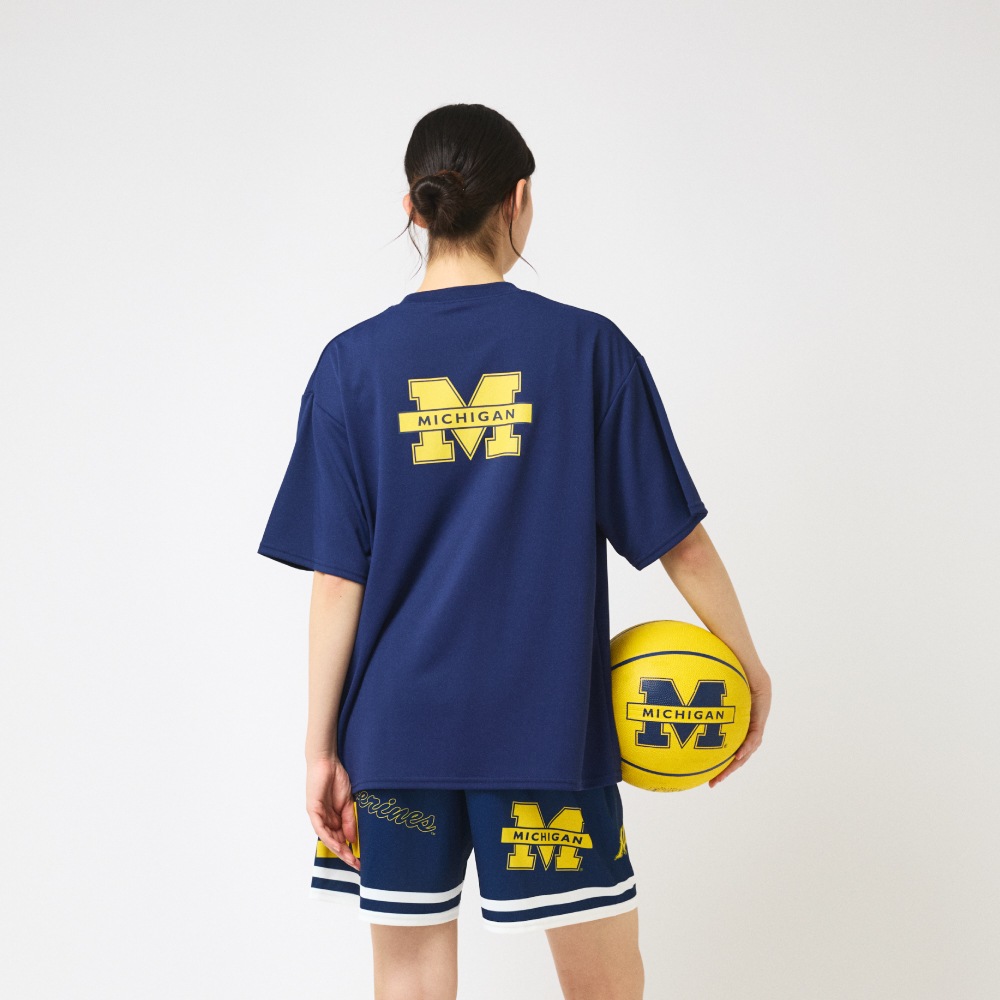 Tシャツ ミシガン M ロゴ バック SMT26028M【3カラー展開】