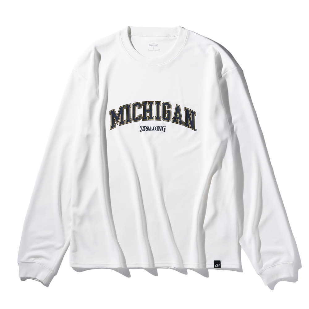 ロングスリーブTシャツ ミシガン アーチロゴ フロント SMT25142M【3カラー展開】