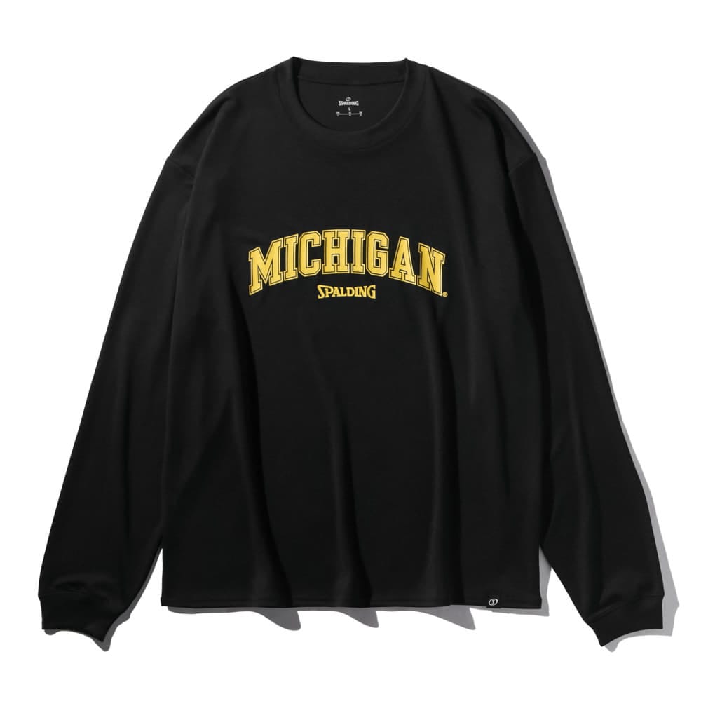 ロングスリーブTシャツ ミシガン アーチロゴ フロント SMT25142M【3カラー展開】