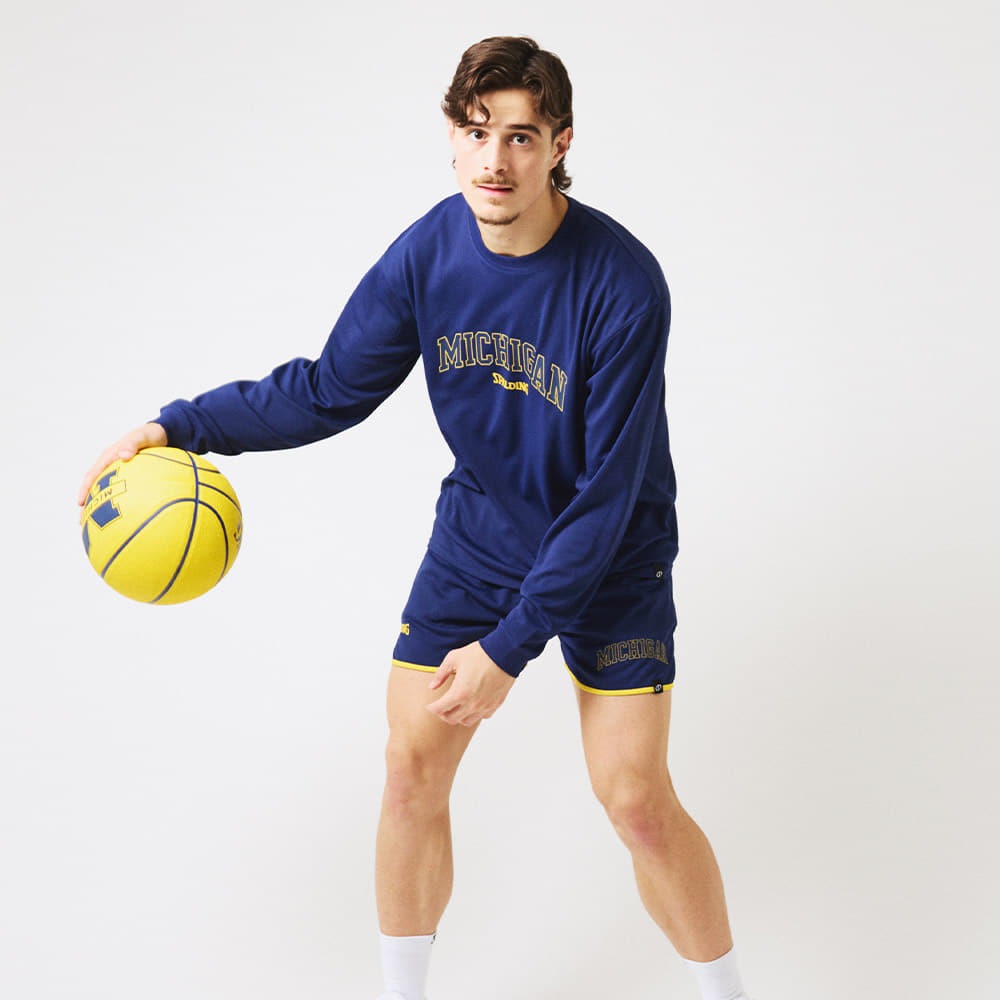 ロングスリーブTシャツ ミシガン アーチロゴ フロント SMT25142M【3カラー展開】