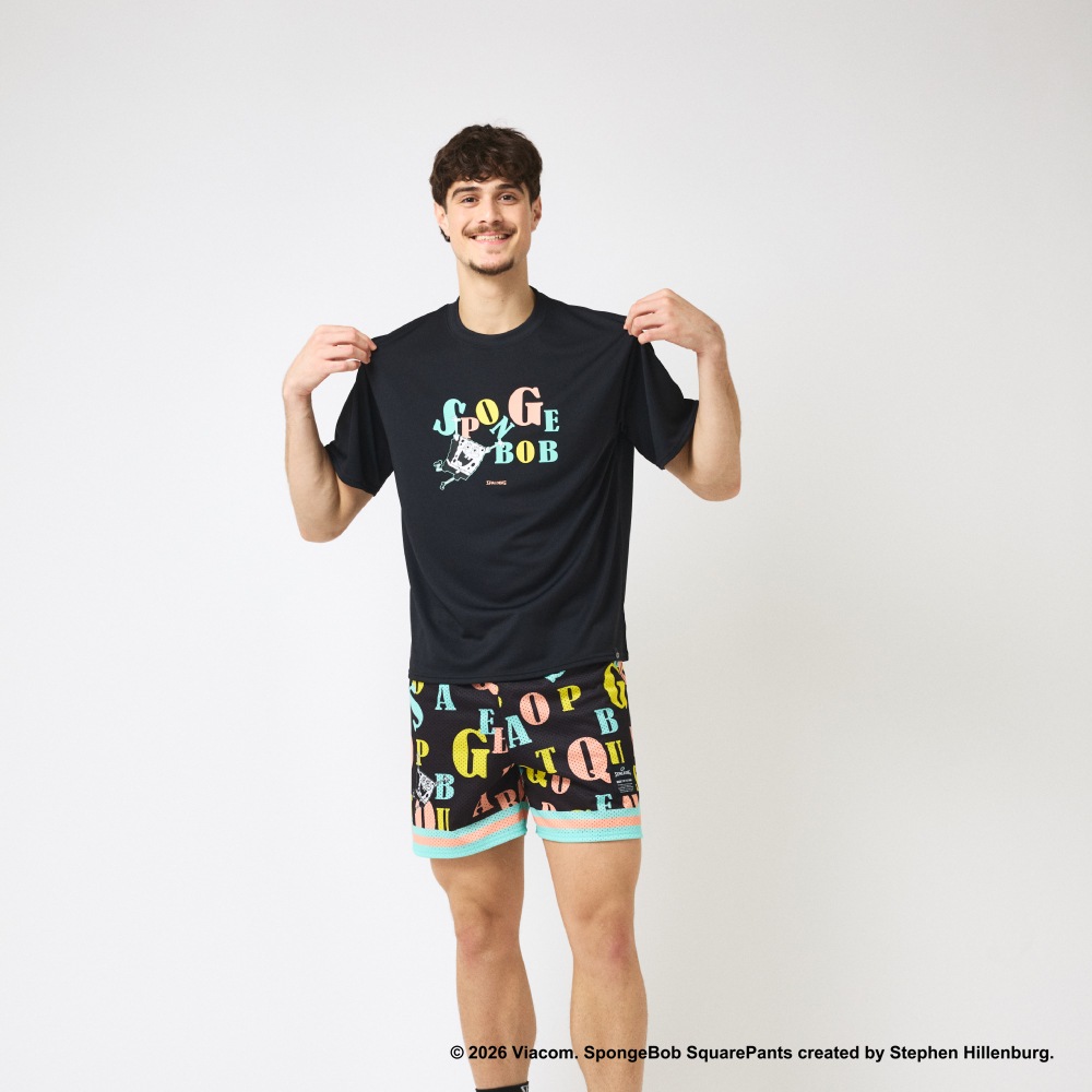 Tシャツ スポンジ・ボブ タイポグラフィ SMT26035S【3カラー展開】