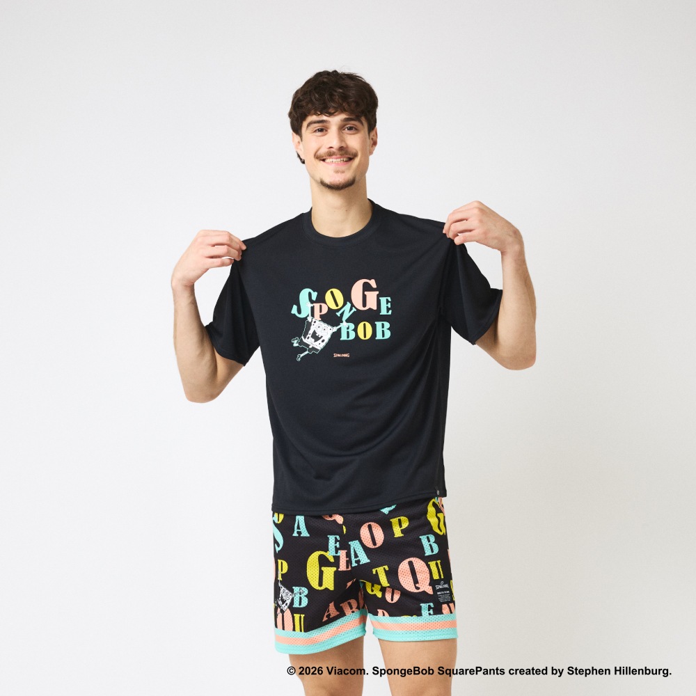 Tシャツ スポンジ・ボブ タイポグラフィ SMT26035S【3カラー展開】