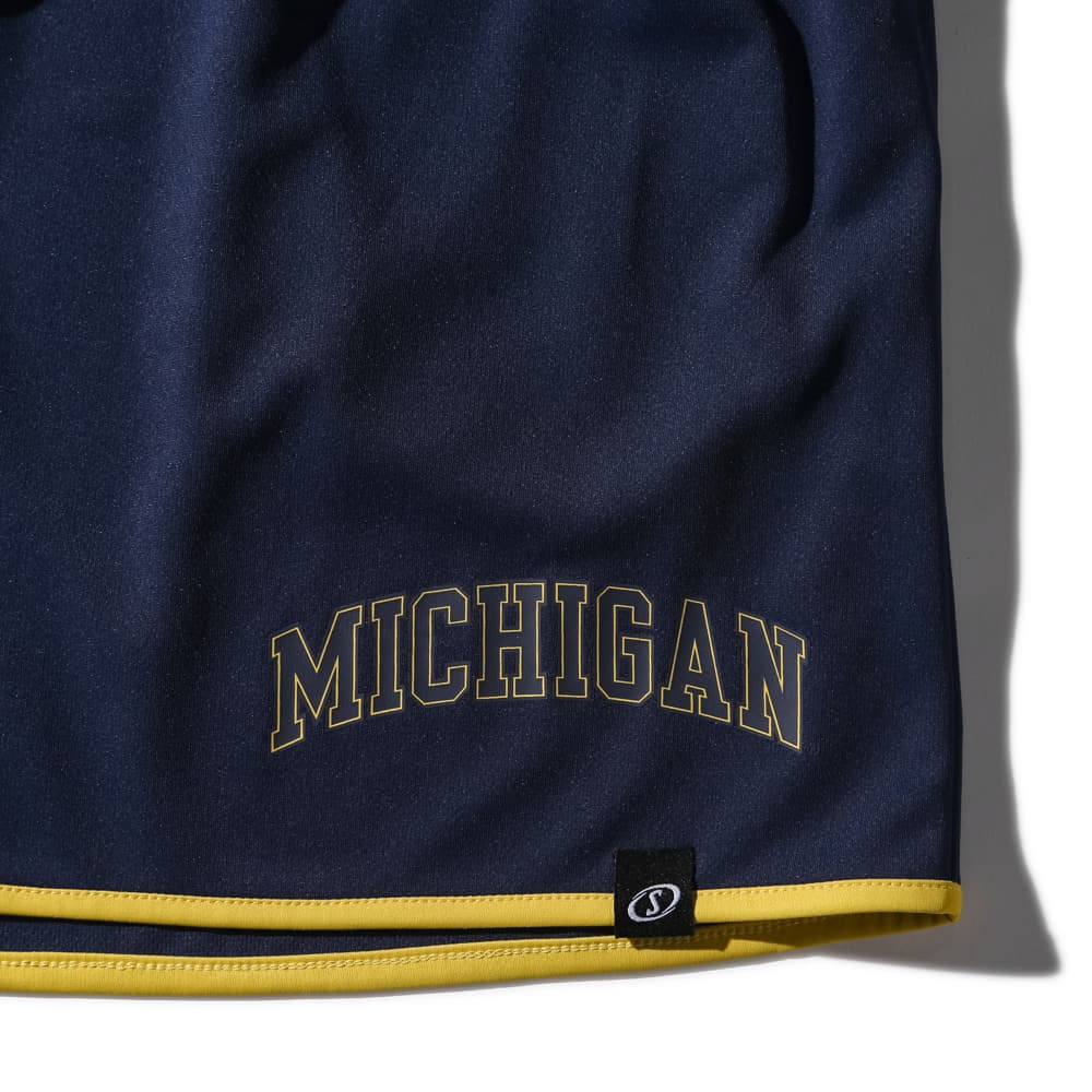 プラクティスパンツ ミシガン アーチロゴ ヘム SMP25143M【3カラー展開】