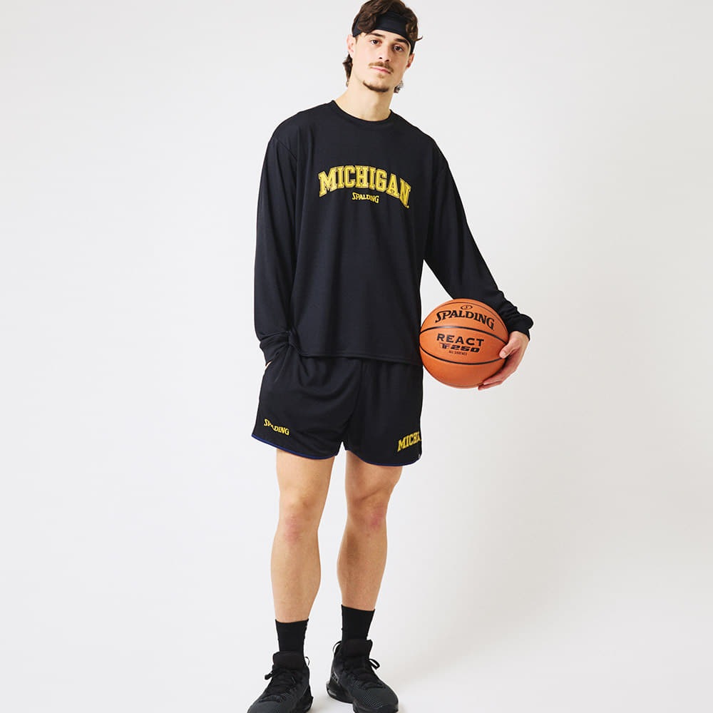 プラクティスパンツ ミシガン アーチロゴ ヘム SMP25143M【3カラー展開】