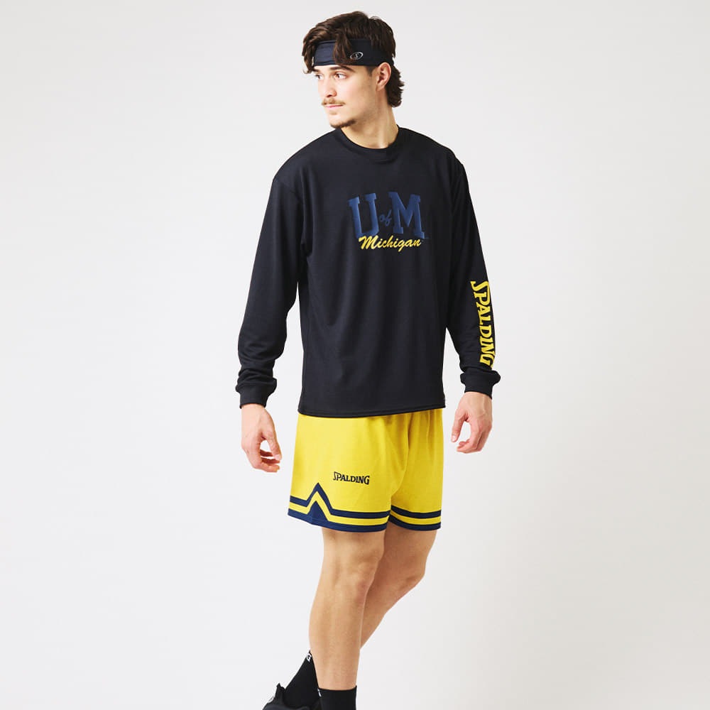 ロングスリーブTシャツ ミシガン ＵオブMスリーブロゴ SMT25144M【3カラー展開】
