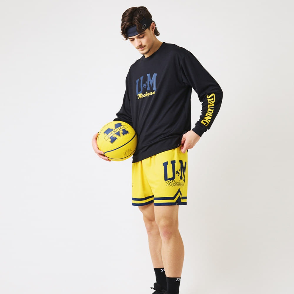 ロングスリーブTシャツ ミシガン ＵオブMスリーブロゴ SMT25144M【3カラー展開】