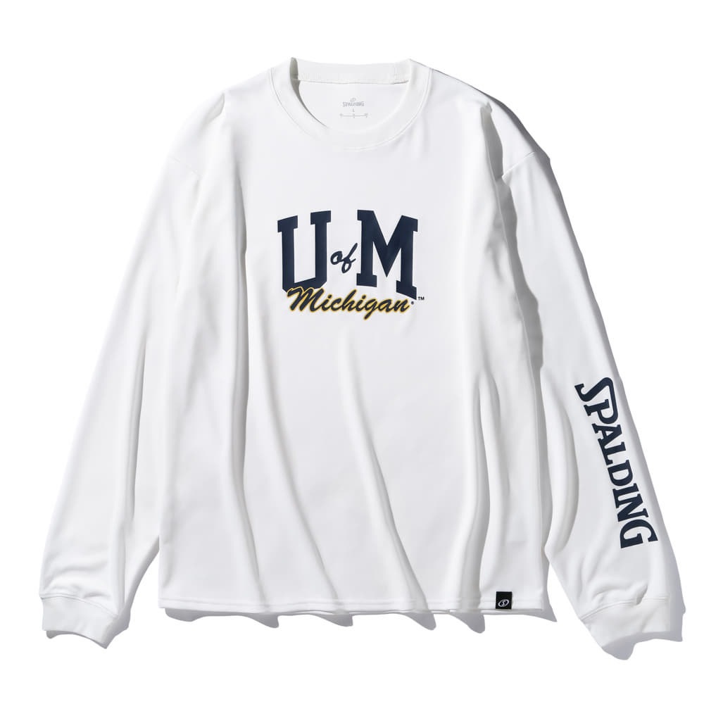 ロングスリーブTシャツ ミシガン ＵオブMスリーブロゴ SMT25144M【3カラー展開】