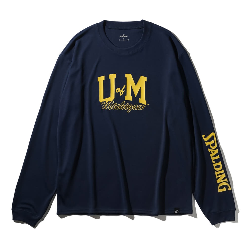 ロングスリーブTシャツ ミシガン ＵオブMスリーブロゴ SMT25144M【3カラー展開】
