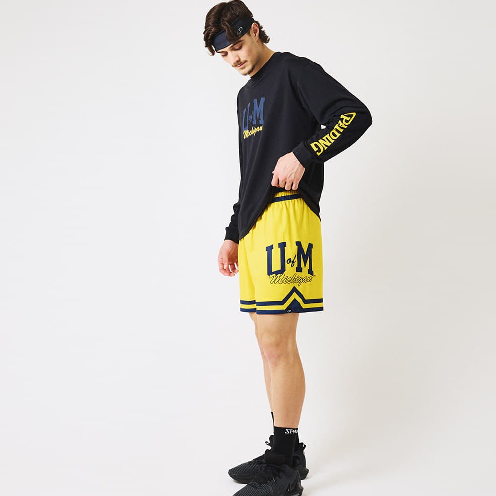ジャージーショーツ ミシガン UオブMロゴ サイド SMP25145M【3カラー展開】