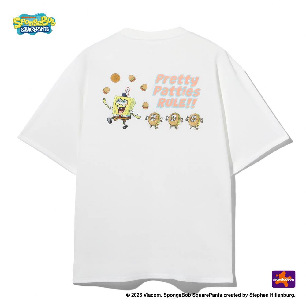 【6/26(金)発売】Tシャツ スポンジ･ボブ プリティ パティーズ ルール SMT26126S【3カラー展開】