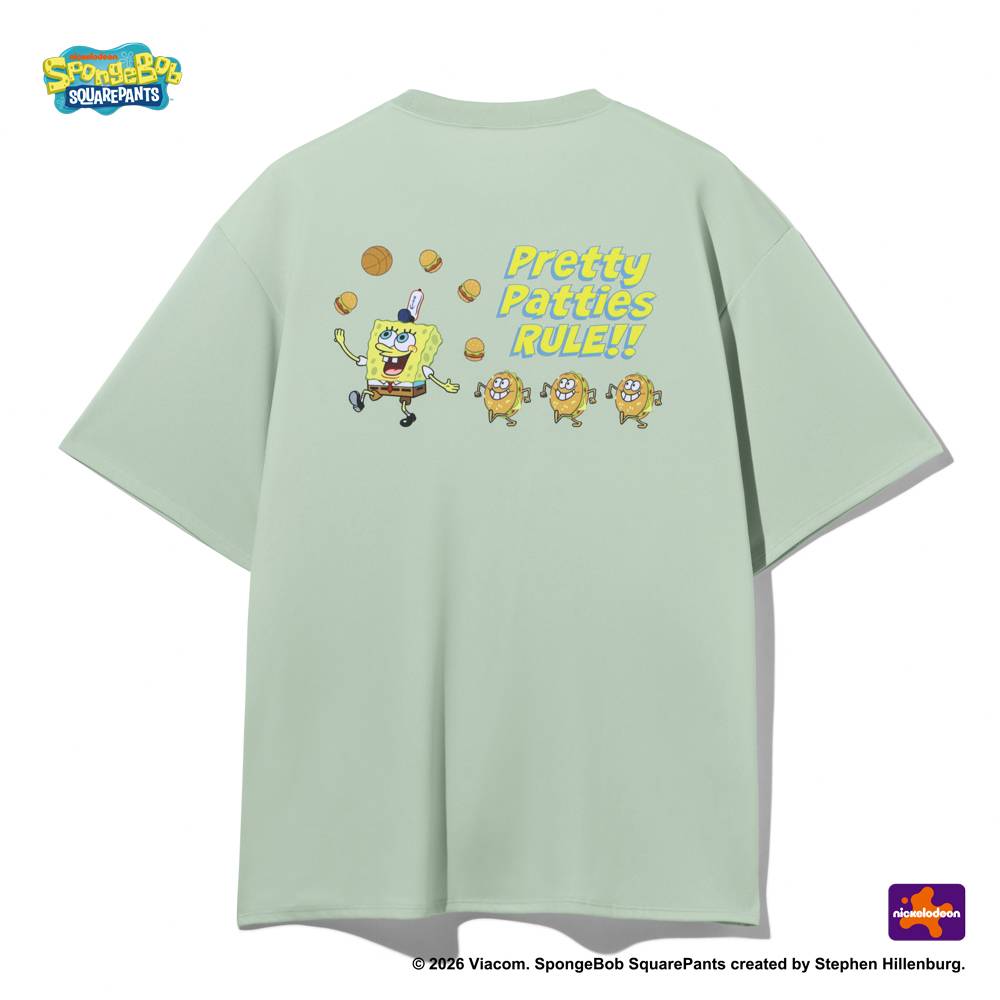 【6/26(金)発売】Tシャツ スポンジ･ボブ プリティ パティーズ ルール SMT26126S【3カラー展開】
