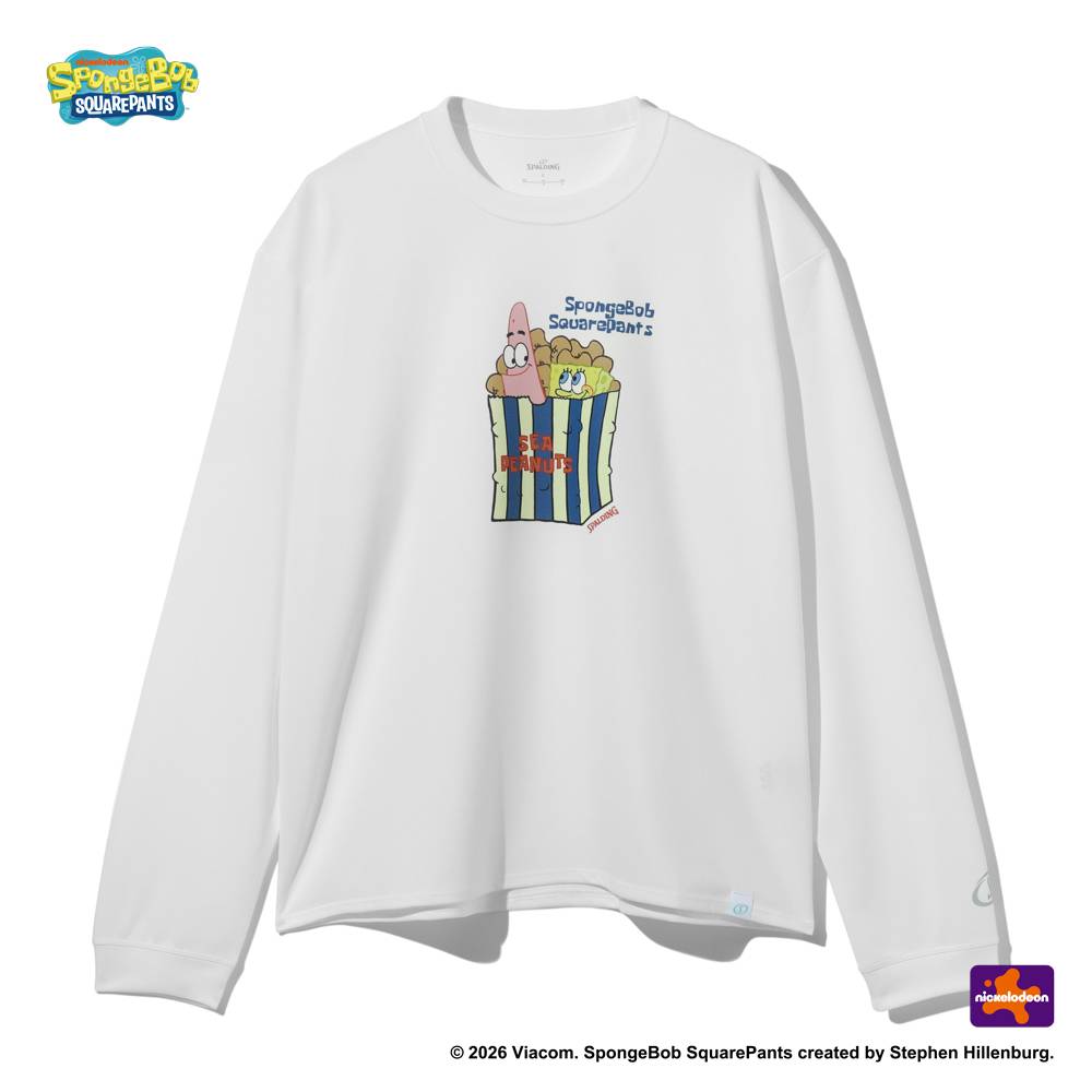 ロングスリーブTシャツ スポンジ･ボブ シーピーナッツ SMT26128S【3カラー展開】