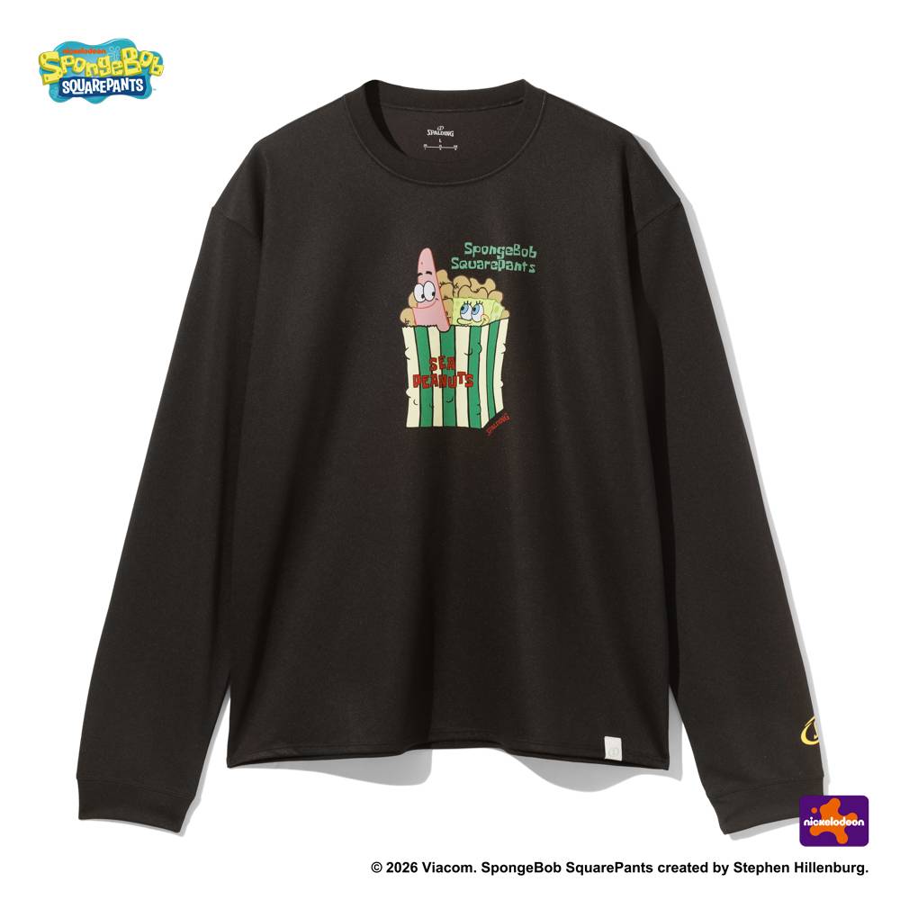ロングスリーブTシャツ スポンジ･ボブ シーピーナッツ SMT26128S【3カラー展開】