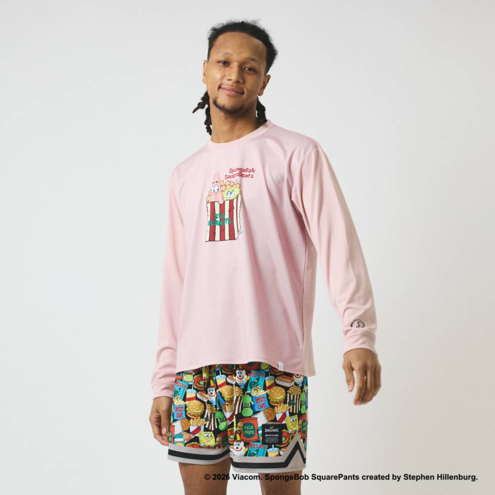 ロングスリーブTシャツ スポンジ･ボブ シーピーナッツ SMT26128S【3カラー展開】