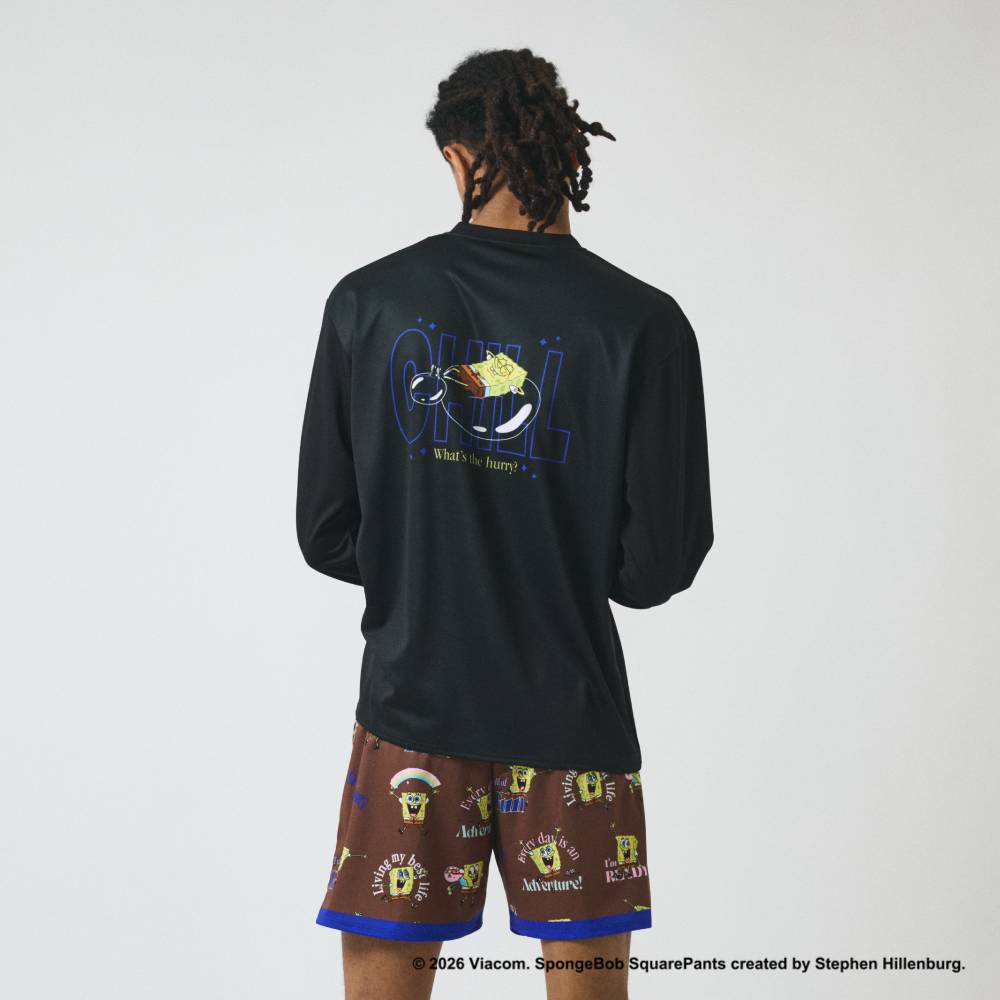 ロングスリーブTシャツ スポンジ・ボブ チル SMT26130S【3カラー展開】