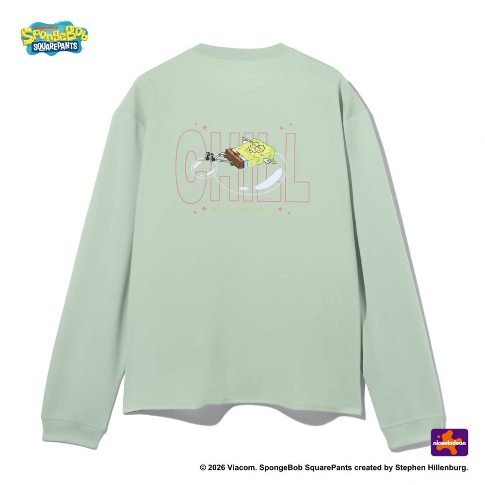 ロングスリーブTシャツ スポンジ・ボブ チル SMT26130S【3カラー展開】