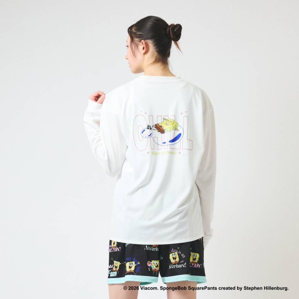 ロングスリーブTシャツ スポンジ・ボブ チル SMT26130S【3カラー展開】