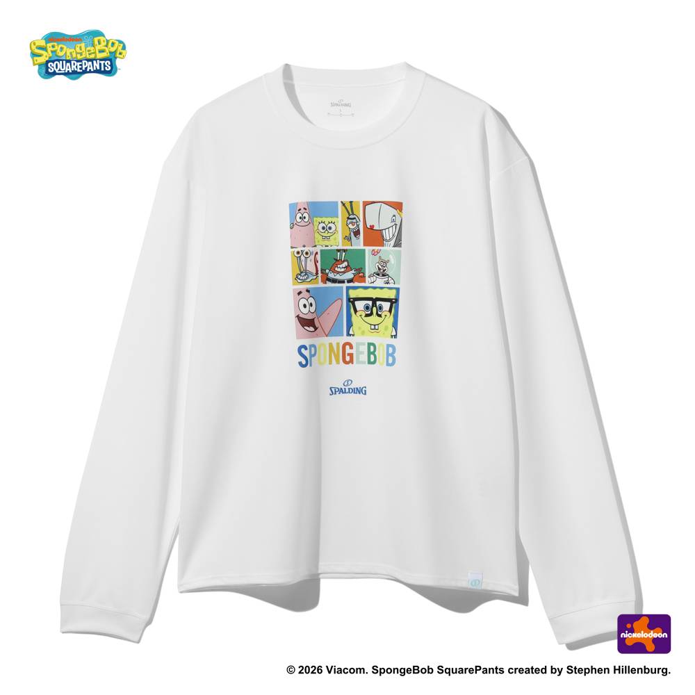 8/21(金)発売】ロングスリーブTシャツ スポンジ・ボブ ビッグフェイス