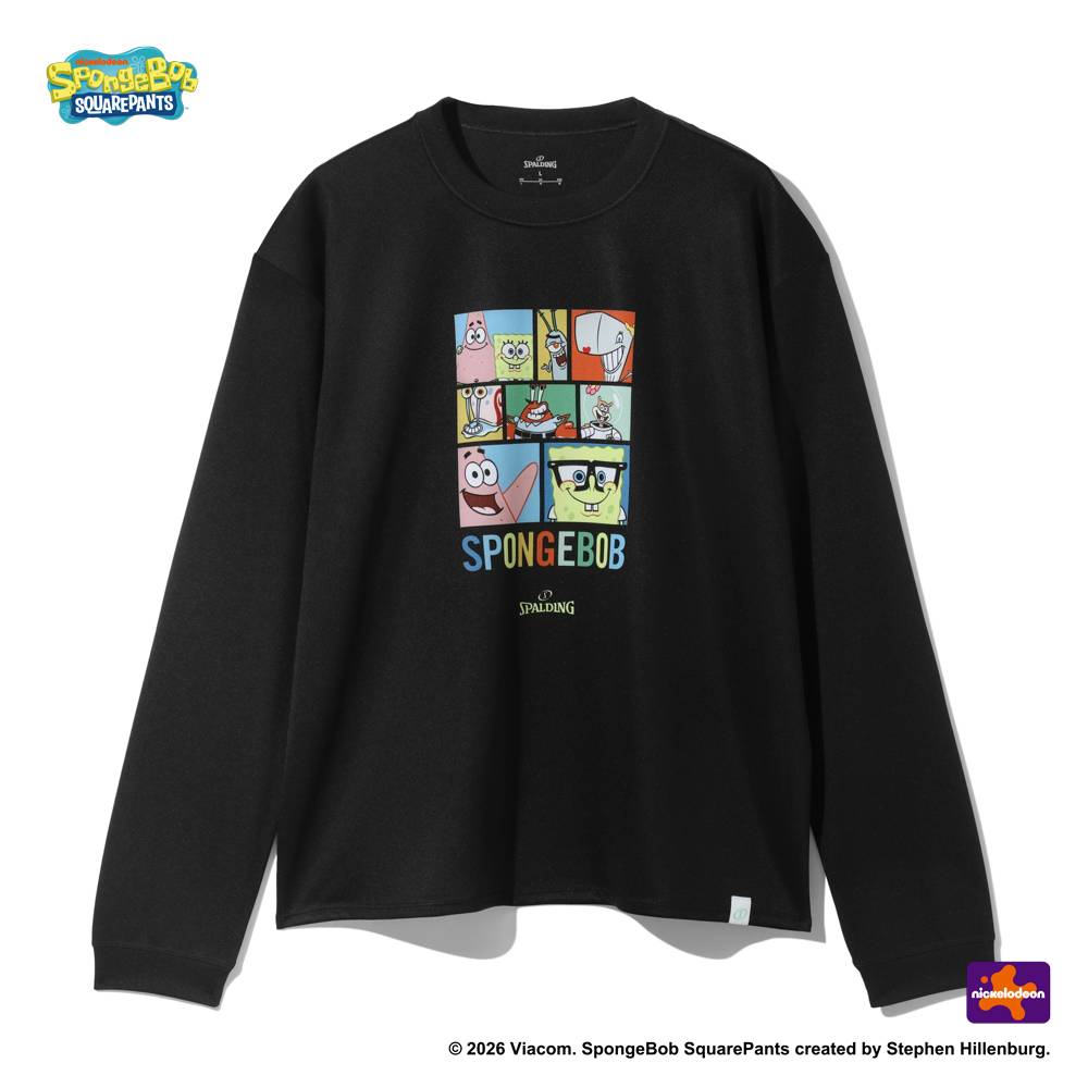 8/21(金)発売】ロングスリーブTシャツ スポンジ・ボブ ビッグフェイス
