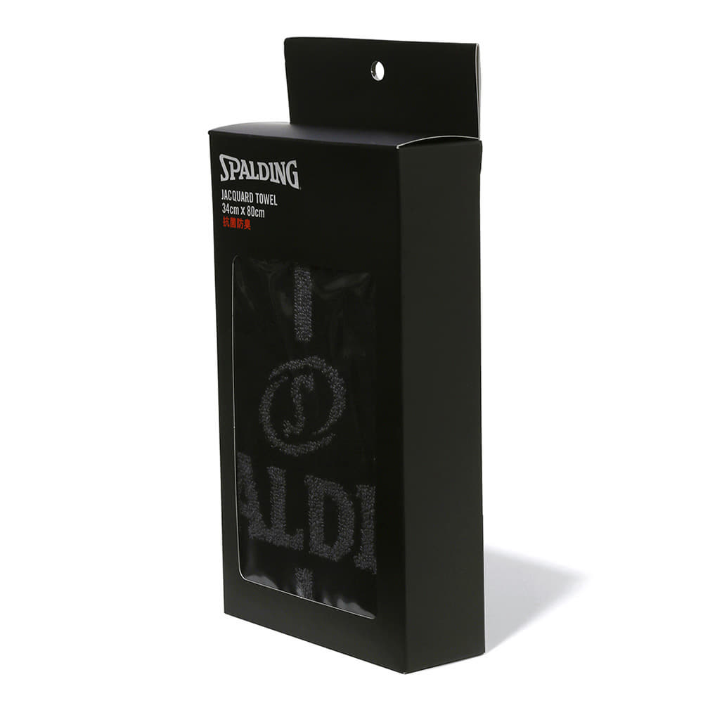 ジャカードタオル ボールモチーフ ブラック SAT211110