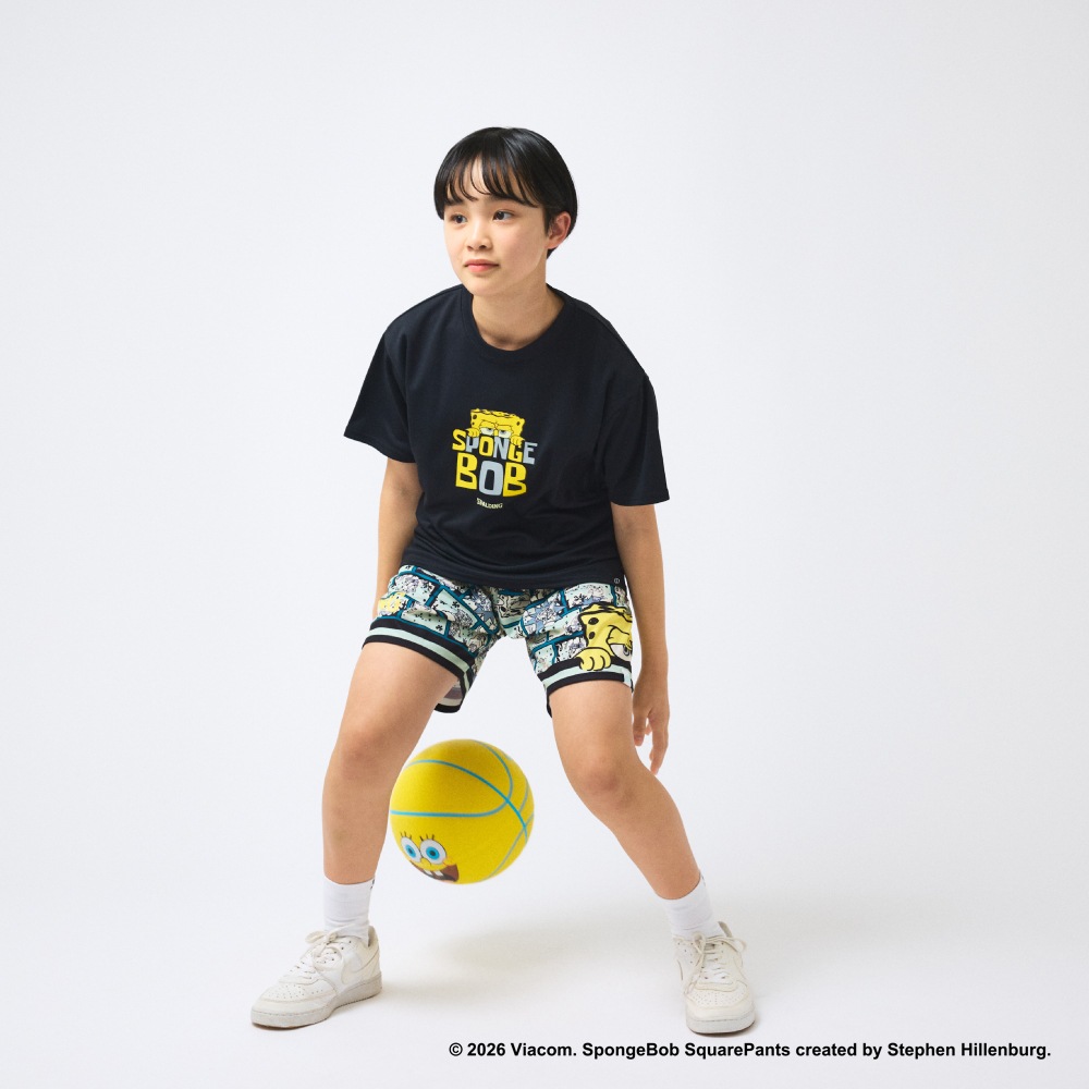 ジュニア Tシャツ スポンジ･ボブ モノクローム SJT26043S【3カラー展開】