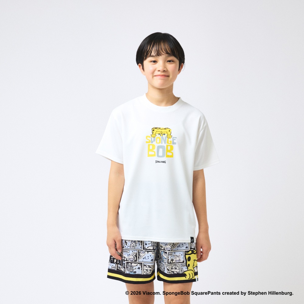 ジュニア Tシャツ スポンジ･ボブ モノクローム SJT26043S【3カラー展開】