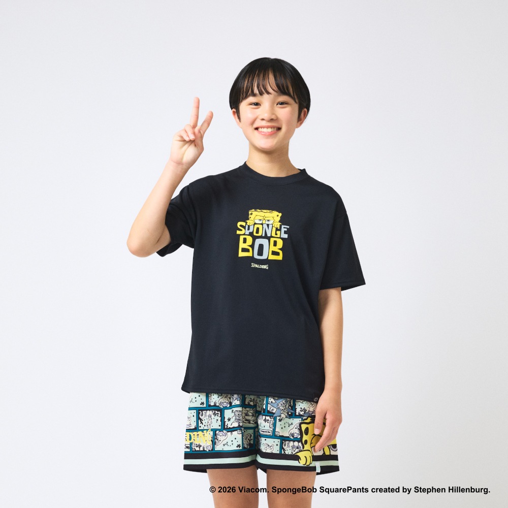 ジュニア Tシャツ スポンジ･ボブ モノクローム SJT26043S【3カラー展開】