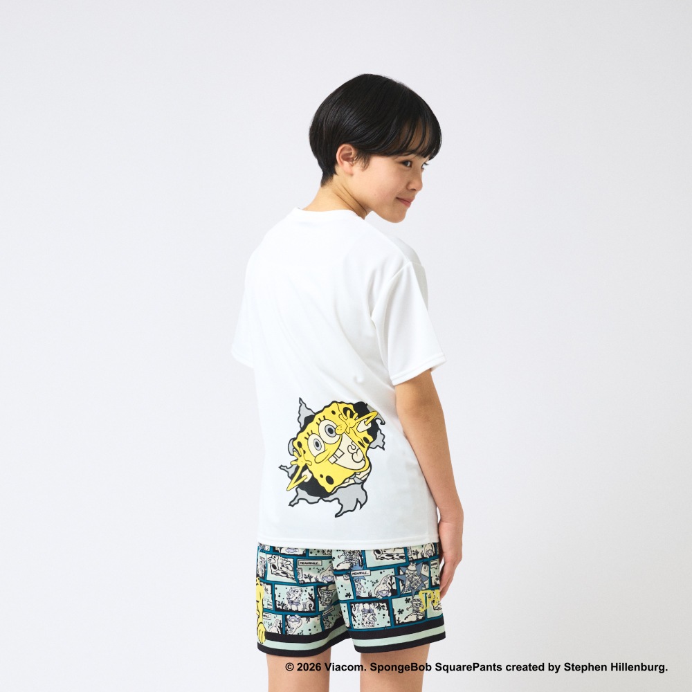 ジュニア Tシャツ スポンジ・ボブ カートゥーン SJT26044S【3カラー
