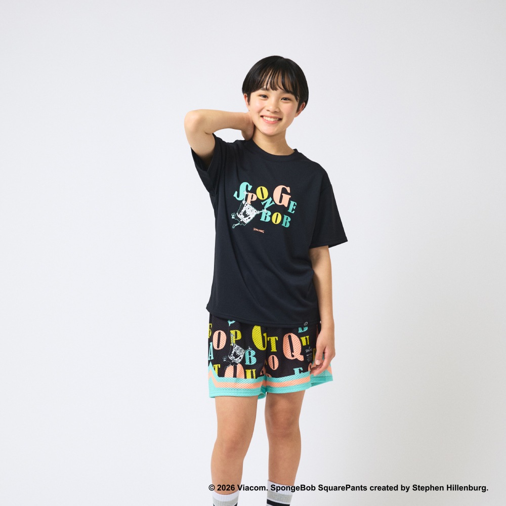 ジュニア Tシャツ スポンジ･ボブ タイポグラフィ SJT26046S【3カラー展開】