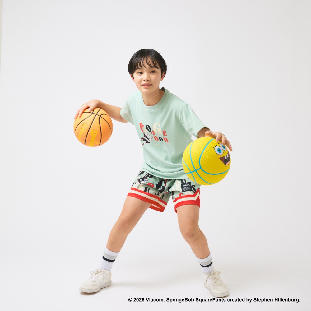 ジュニア Tシャツ スポンジ･ボブ タイポグラフィ SJT26046S【3カラー展開】