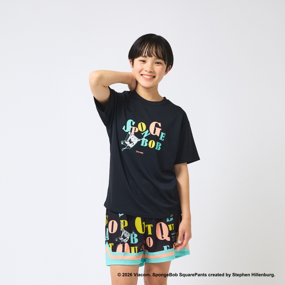 ジュニア Tシャツ スポンジ･ボブ タイポグラフィ SJT26046S【3カラー展開】