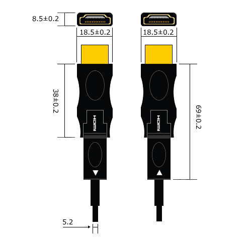 ��æ��HDMI���ϥ��֥�åȥ�˥���Ĺ�����֥�/HMX06���꡼��