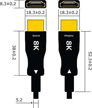 HDMI2.1���ϥ��֥�åȥ�˥���Ĺ�����֥�/HMX08���꡼��