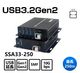 USB3.2Gen2��USB�ǥХ���10Gbps��Ĺ SSA33-250 250m