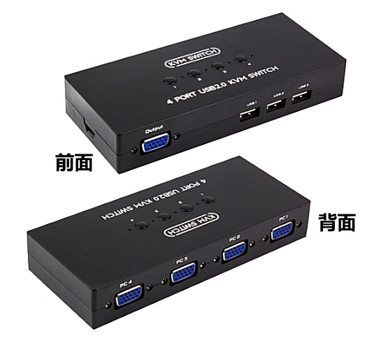 VGA/USB�ޥ���/�����ܡ�������4:1 SKV-401F