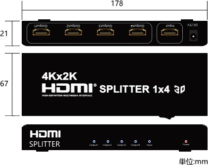 HDMIʬ�۴� 1����4���� ��Ĺ�б� HMI01-04