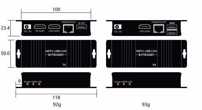 HDMI KVMĹ PKM1080-TR 60m