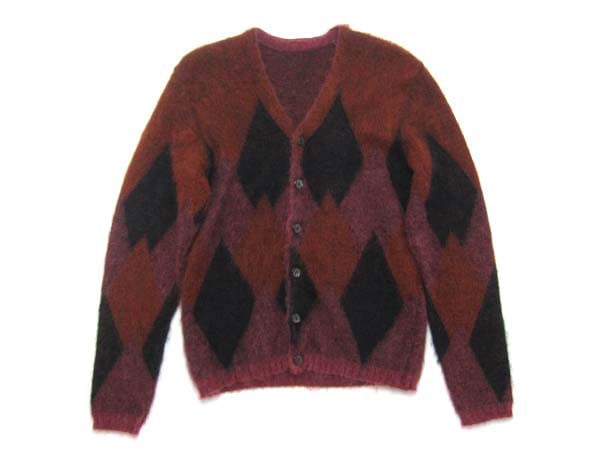 ARGYLE MOHAIR CARDIGAN�ʥ����������إ������ǥ������
