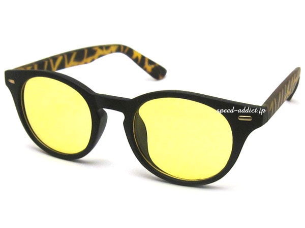 MAT OLD BOSTON SUNGLASS�ʥޥåȥ�����ɥܥ��ȥ󥵥󥰥饹��BLACK/�٤ù� �� LIGHT YELLOW