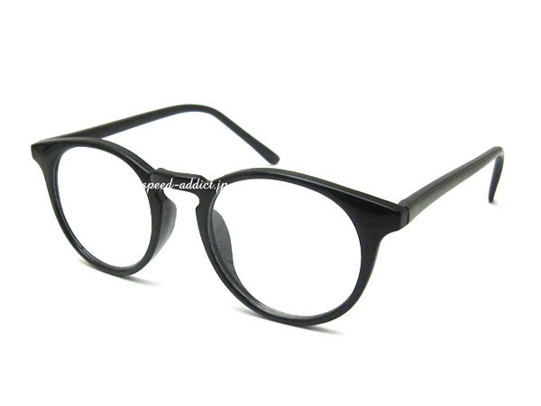 FLAT LENS BOSTON SUNGLASS�ʥե�åȥ�󥺥ܥ��ȥ󥵥󥰥饹��BLACK �� CLEAR