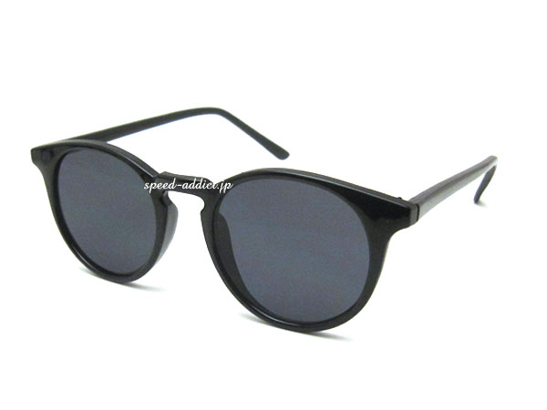 FLAT LENS BOSTON SUNGLASS�ʥե�åȥ�󥺥ܥ��ȥ󥵥󥰥饹��BLACK �� SMOKE