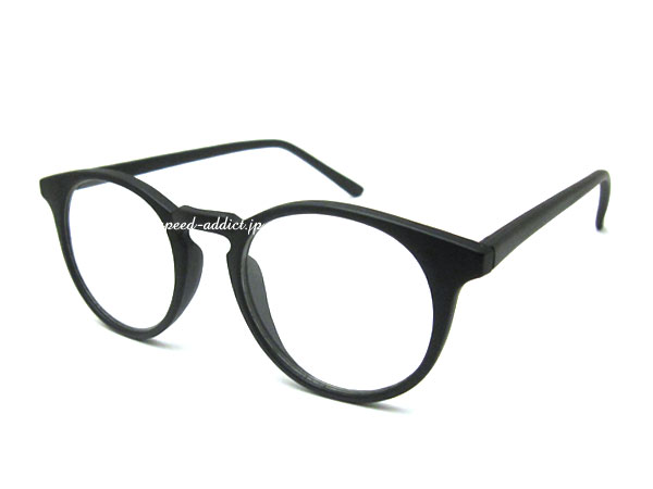 FLAT LENS BOSTON SUNGLASS�ʥե�åȥ�󥺥ܥ��ȥ󥵥󥰥饹�˱�ä�BLACK �� CLEAR