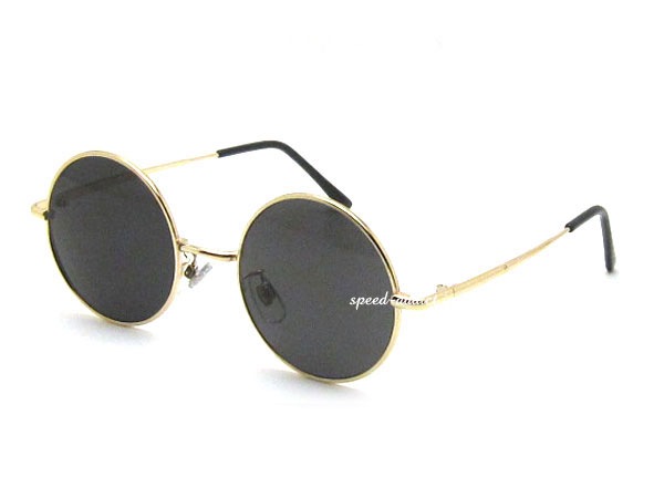 �ݴ�� SUNGLASS for JAPANESE��ROUND�饦��ɥ��󥰥饹for����ѥˡ�����GOLD �� SMOKE
