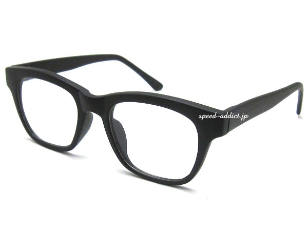 FLAT LENS WELLINGTON SUNGLASS�ʥե�åȥ�󥺥������ȥ󥵥󥰥饹�˱�ä�BLACK �� CLEAR