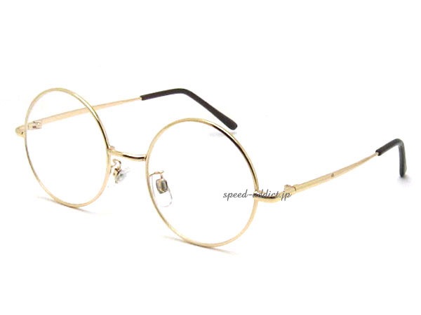�ݴ�� SUNGLASS for JAPANESE��ROUND�饦��ɥ��󥰥饹for����ѥˡ�����GOLD �� CLEAR