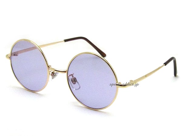 �ݴ�� SUNGLASS for JAPANESE��ROUND�饦��ɥ��󥰥饹for����ѥˡ����ˣ�GOLD �� LIGHT PURPLE