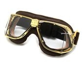 nannini Custom GOGGLE�ʥʥ�ˡ��˥������ॴ�������BROWN/GOLD �� ANTI FOG CLEAR