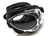 nannini Streetfighter GOGGLE�ʥʥ�ˡ��˥��ȥ꡼�ȥե����������������BLACK/CHROME �� ANTI FOG CLEAR