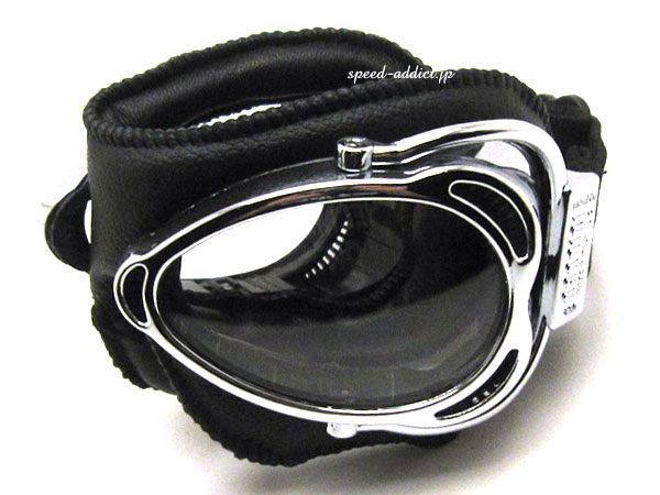 nannini Streetfighter GOGGLE�ʥʥ�ˡ��˥��ȥ꡼�ȥե����������������BLACK/CHROME �� ANTI FOG CLEAR