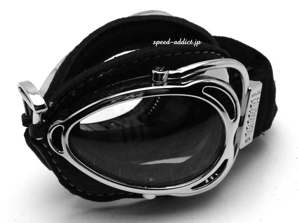 nannini Hot Rod GOGGLEʥʥˡ˥ۥåȥåɥBLACK/CHROME  ANTI FOG CLEAR
